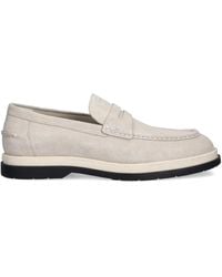 HUGO - Penny-Loafer aus Wildleder - Lyst