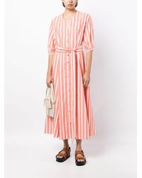 Evi Grintela - Yara Striped Midi Shirtdress - Lyst