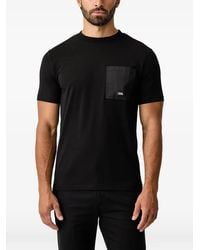 KARL LAGERFELD - Logo-Plaque Chest-Pocket T-Shirt - Lyst