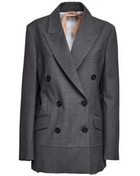 N°21 - Blazer À Boutonnière Croisée - Lyst