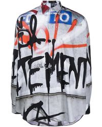 Vetements - Hemd Mit Graffiti-Print - Lyst