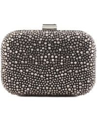 Gemy Maalouf - Crystal-Embellished Crepe Clutch Bag - Lyst