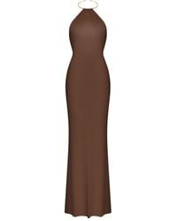 Korobeynikov - Maxikleid Mit Neckholder - Lyst