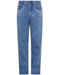 Paris Georgia Basics - Vaqueros Rectos Enjoyados - Lyst