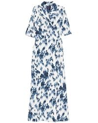 High - Floral-Print Maxi Dress - Lyst