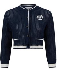 Philipp Plein - Long-Sleeve Buttoned Cardigan - Lyst