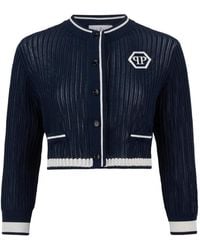 Philipp Plein - Vest Met Lange Mouwen En Knopen - Lyst