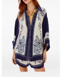 FARM Rio - All-Over Print Viscose Drawstring Waist Shorts - Lyst