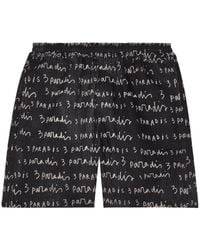 3.PARADIS - Logo-Print Poplin Shorts - Lyst