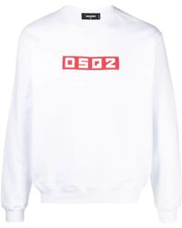 DSquared² - Sweatshirt Mit Logo-Patch - Lyst