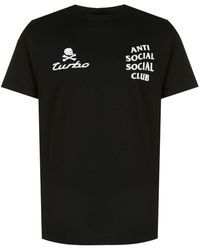 ANTI SOCIAL SOCIAL CLUB T-Shirt mit "Turbo"-Print - Schwarz
