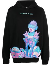 FAMILY FIRST - X Rick And Morty Logo-print Hoodie - Lyst
