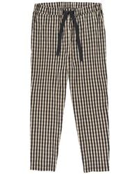 Psophia - Gingham Drawstring Trousers - Lyst