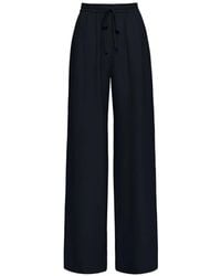 Oscar de la Renta - Silk Georgette Drawstring Pant - Lyst
