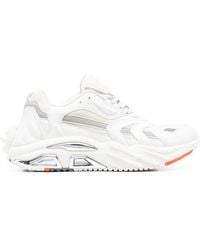 Philipp Plein - Scratch Panelled Lace-Up Sneakers - Lyst