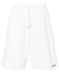 Mc2 Saint Barth - Pantalones cortos de chándal con logo bordado - Lyst