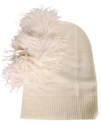 P.A.R.O.S.H. - Bonnet À Détails De Plumes - Lyst