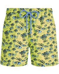 Vilebrequin - Fish-Pattern Swim Shorts - Lyst