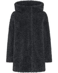 Rrd - Hooded Lamb Coat - Lyst