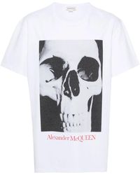 McQueen - Skull Print T-Shirt - Lyst