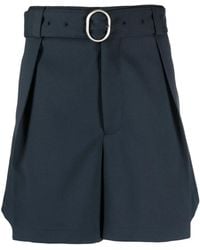 Jil Sander - ベルテッド ワイドショートパンツ - Lyst