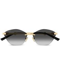 Gucci - Cat-Eye Rimless Sunglasses - Lyst