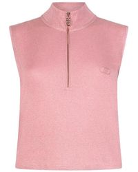 Liu Jo - Half-Zip Crop Top - Lyst