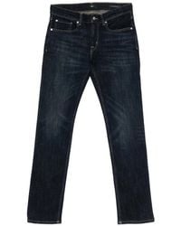 7 For All Mankind - Vaqueros Con Parche Del Logo - Lyst