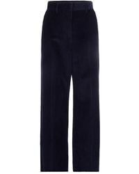 Max Mara - Corduroy Straight-Leg Trousers - Lyst