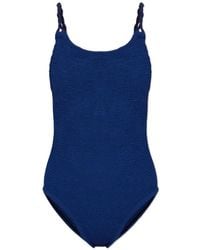 Hunza G - Maillot De Bain Camille À Effet Froissé - Lyst