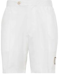 Brunello Cucinelli - Logo Patch Bermuda Shorts - Lyst