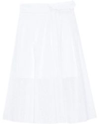 MSGM - Midi-Rok Met Ringlets - Lyst