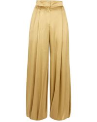 Nina Ricci - Pleated-Effect Satin Palazzo Pants - Lyst