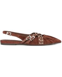 Ash - Bianca Studded Slingback Ballet Flats - Lyst