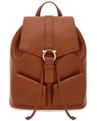 Ferragamo - Leather Backpack (M) - Lyst