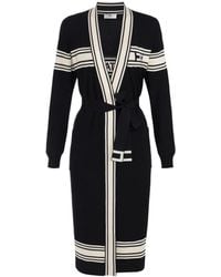 Elisabetta Franchi - Cardigan Con Scollo A V - Lyst