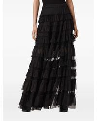 AllSaints - Aude Ruffled Maxi Skirt - Lyst