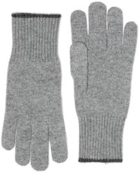 Brunello Cucinelli - Ribbed-Knit Cashmere Gloves - Lyst