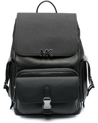 Michael Kors - Logo-plaque Leather Backpack - Lyst