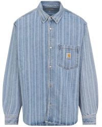 Carhartt - Rylan Striped Denim Shirt - Lyst