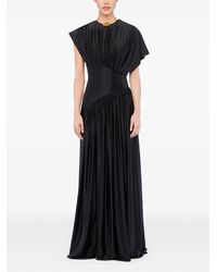 Rabanne - Ruching Satin Dress - Lyst