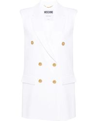 Moschino - Double-Breasted Blazer Gilet - Lyst