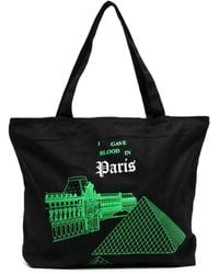 Pleasures - Graphic-print Cotton Tote Bag - Lyst