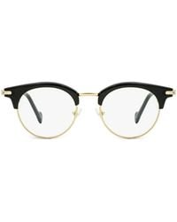 Moncler - Brille Mit Rundem Gestell - Lyst