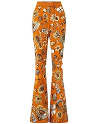 CAMILLA - Printed Flared Trousers - Lyst