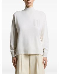 Peserico - Mock-Neck Chest-Pocket Jumper - Lyst