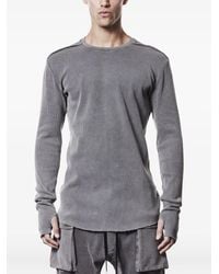 Thom Krom - Ribbed Frayed-Edge Shirt - Lyst
