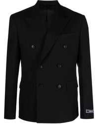 Versace - Double-Breasted Blazer - Lyst