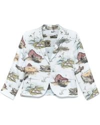 Thom Browne - All-Over Print Blazer - Lyst