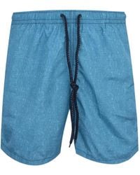 Drumohr - Short À Texture Flammée Et Lien De Resserrage - Lyst